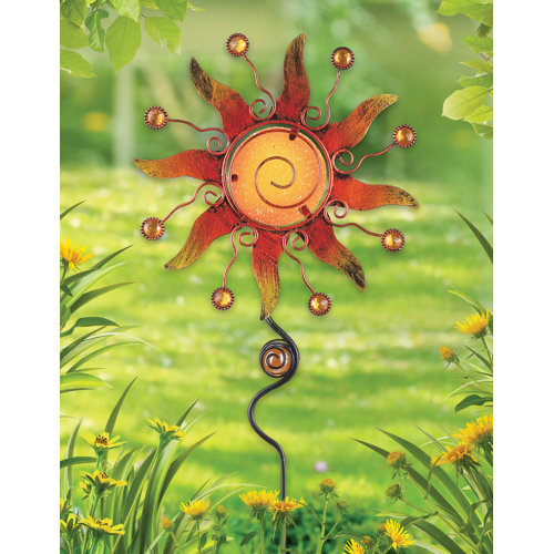 August Grove® Seren Metal Astrology & Stars Garden Stake & Reviews